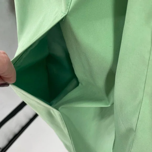 Talbots Womens Sage Green Toggle Button Rain Jacket Coat Size M - Picture 3 of 13